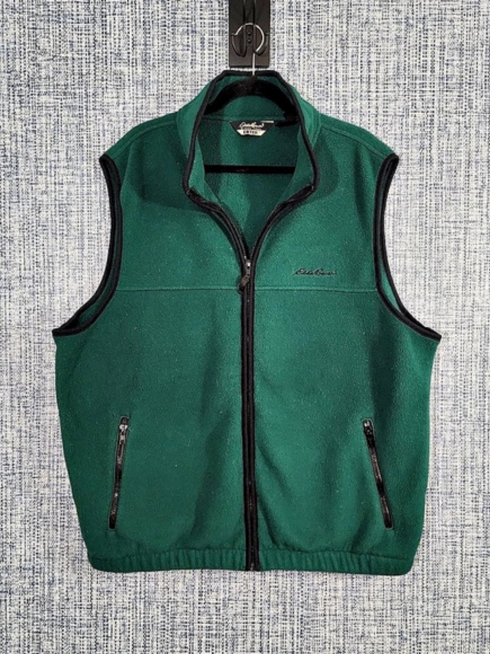 Eddie Bauer Full-Zip Fleece Vest Men's XL Green